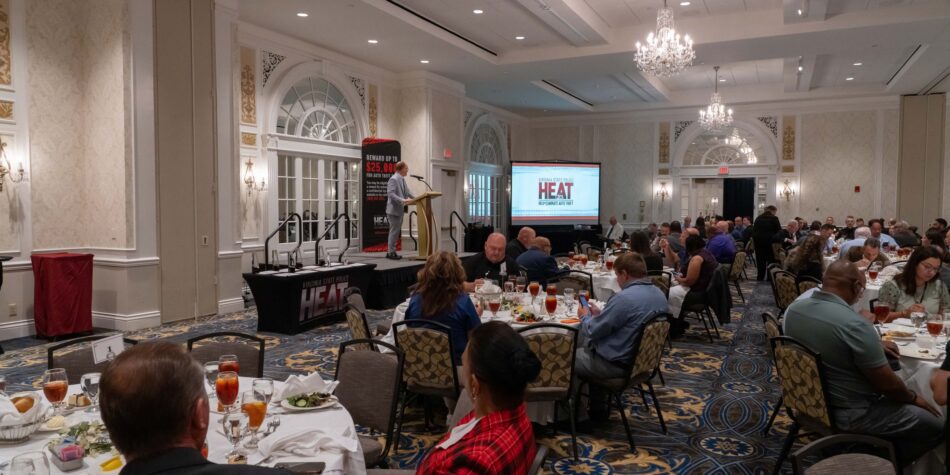 HEAT Awards ceremony in a banquet hall