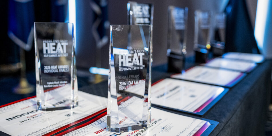 Table with HEAT Awards and certificates